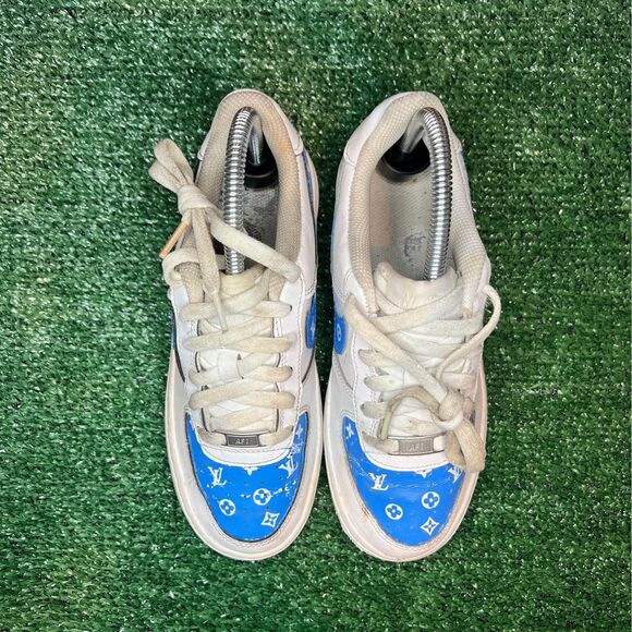 Nike Air Force 1 LV Custom GS Size 4.5Y DH2920-111 - Picture 3 of 6